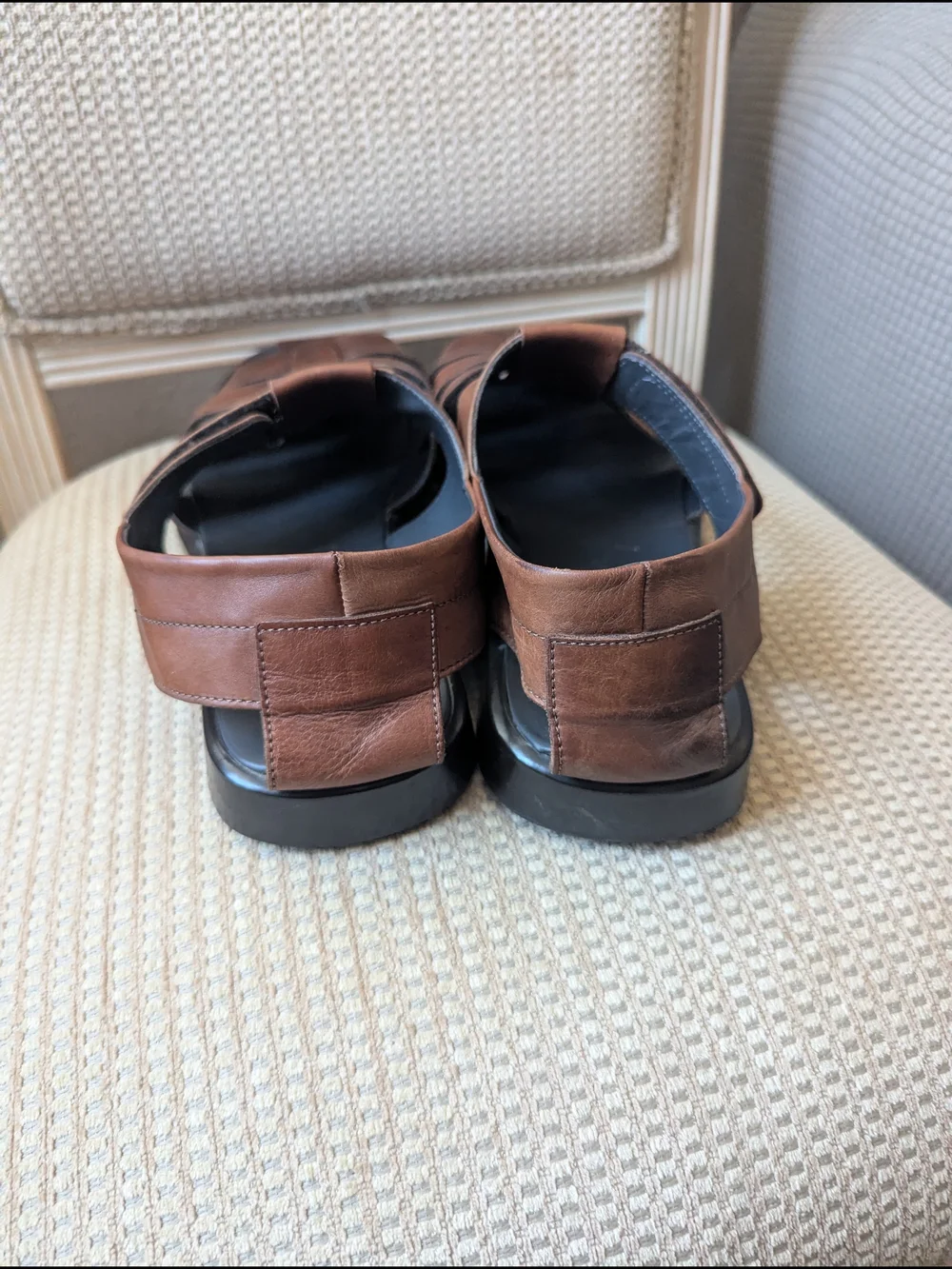 To Boot Brown Woven Leather Fisherman Sandals